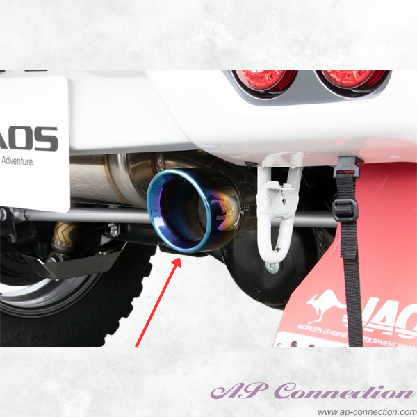 JAOS BATTLEZ Muffler ZS with titanium tail end for Rear Sport Cowl - Jimny JB64/JB74 Series