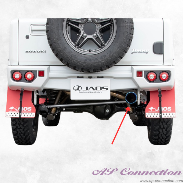 JAOS BATTLEZ Muffler ZS with titanium tail end for Rear Sport Cowl - Jimny JB64/JB74 Series