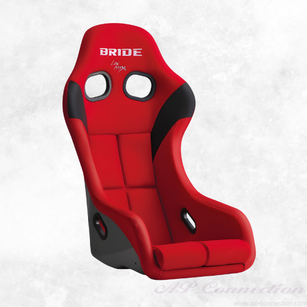 ZETA IV full bucket seat with silver FRP shell, red
