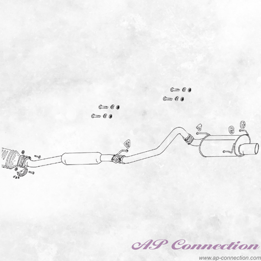Fujitsubo Legalis R exhaust for Celica ST202 SS-ⅰ 3S-FE