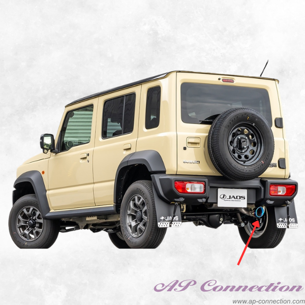 JAOS BATTLEZ Muffler ZS with titanium tail end for OEM bumper - Jimny JC74 Series