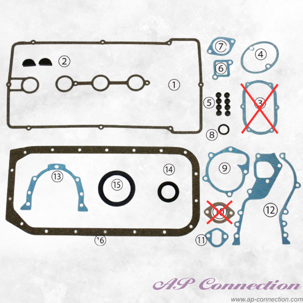 Kameali engine overhaul kit for 2T-G
