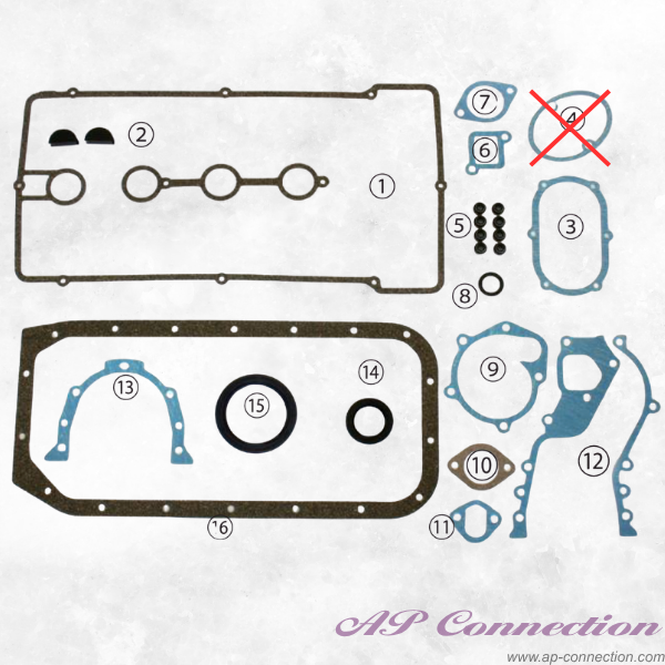 Kameali engine overhaul kit for 2T-G