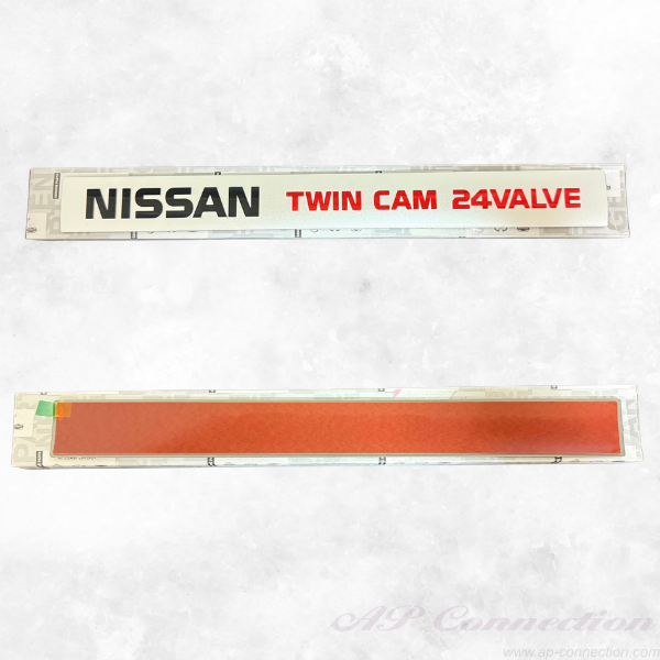 Label ornament twin cam 24 valve silver