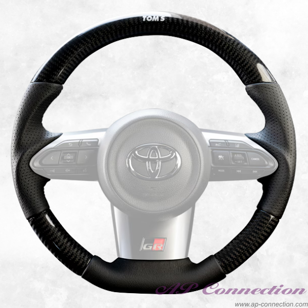Tom's carbon steering wheel for GR Yaris