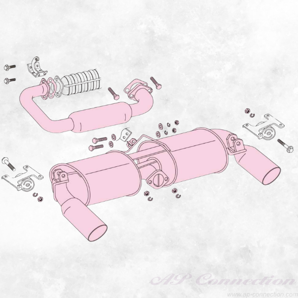 Fujitsubo Legalis R exhaust for MR2, Twincam 16V