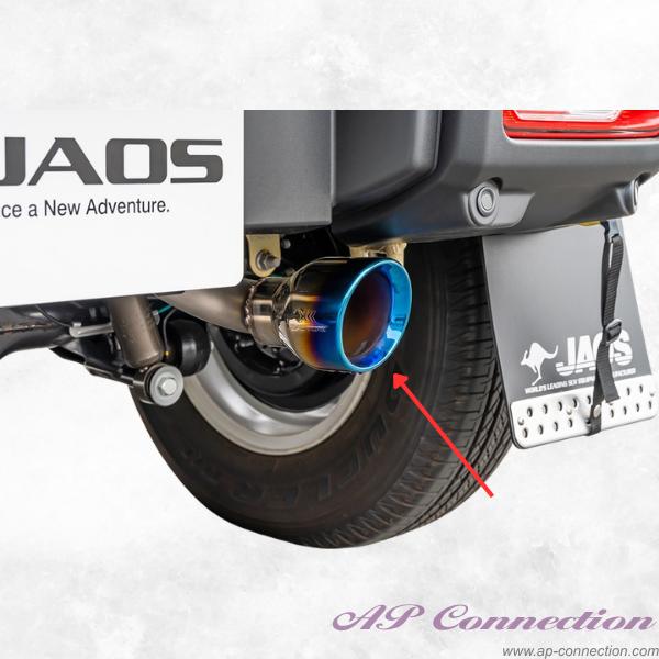 JAOS BATTLEZ Muffler ZS with titanium tail end for OEM bumper - Jimny JC74 Series