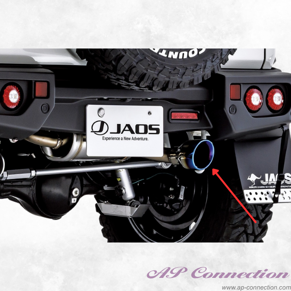 JAOS BATTLEZ Muffler ZS with titanium tail end for Rear Sport Cowl - Jimny JC74 Series