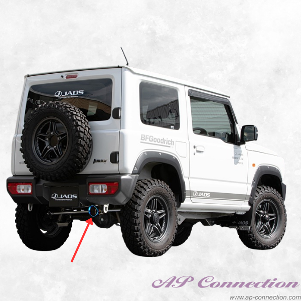 JAOS BATTLEZ Muffler ZS with titanium tail end for OEM bumper - Jimny JB64 Series