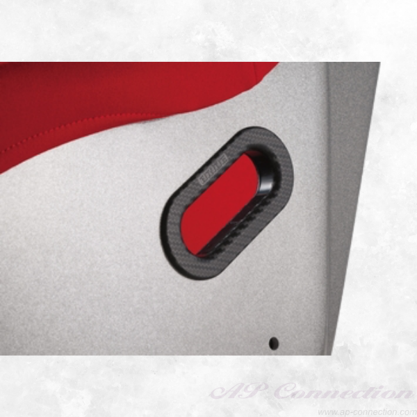 ZETA IV full bucket seat with silver FRP shell, red