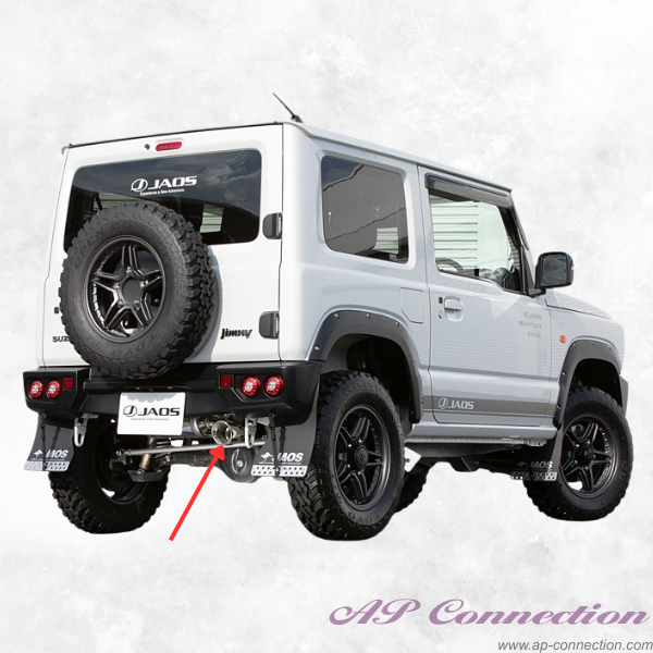 JAOS BATTLEZ Muffler ZS for Rear Sport Cowl - Jimny JB64/JB74 Series