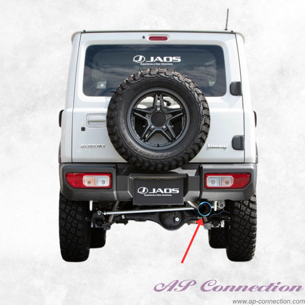 JAOS BATTLEZ Muffler ZS with titanium tail end for OEM bumper - Jimny JB64 Series