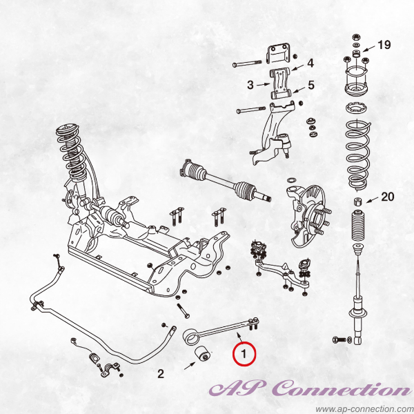 Nismo tension rod for BNR32, BCNR33, HNR32, WGNC34