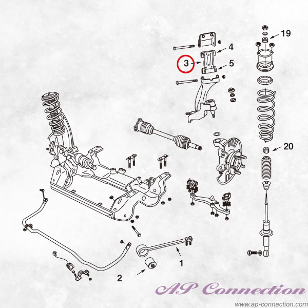Nismo front upper link set RH & LH for BNR32, HNR32, HCR32