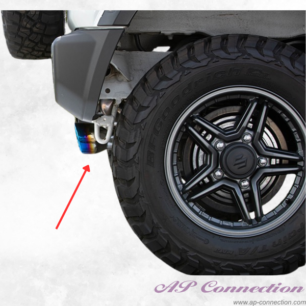 JAOS BATTLEZ Muffler ZS with titanium tail end for OEM bumper - Jimny JB64 Series