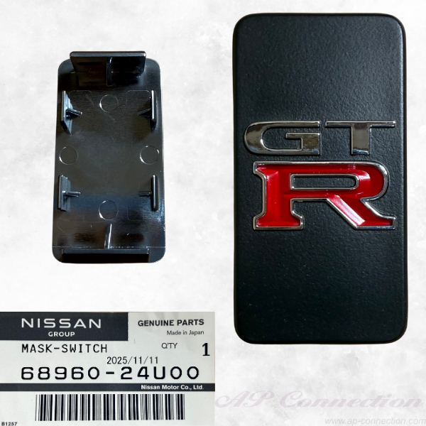 Switch cover with 'GT-R' logo