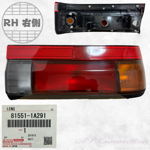 Tail lens for AE86 Trueno late model 3Dr RH