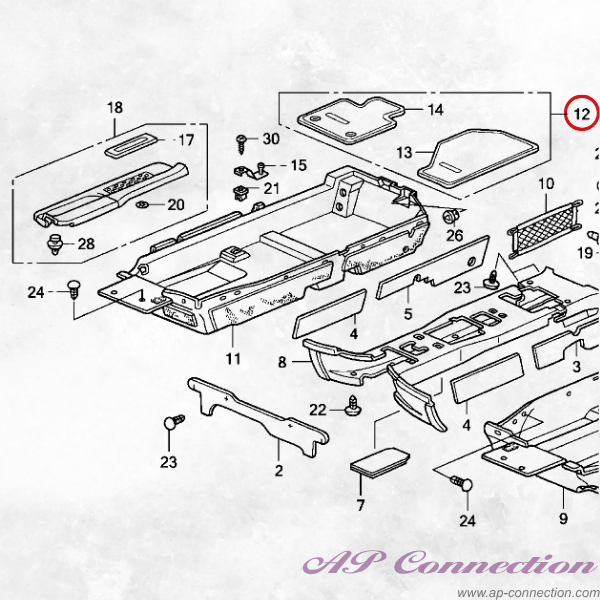 Floor mat for AP2