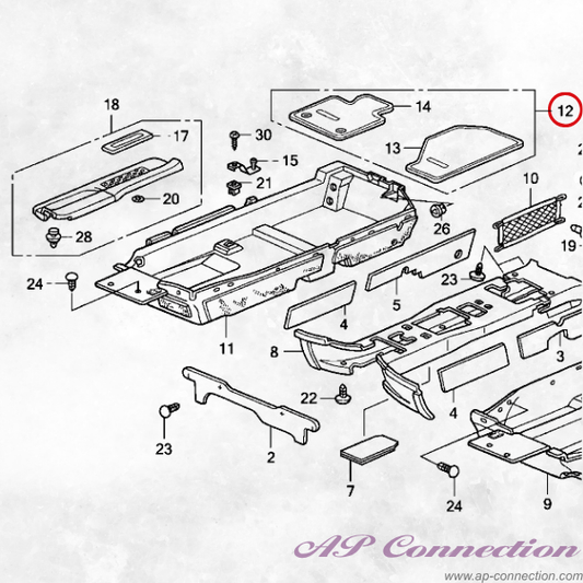 Floor mat for AP2