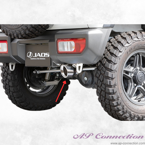 JAOS BATTLEZ Muffler ZS for OEM bumper - Jimny JB64 Series