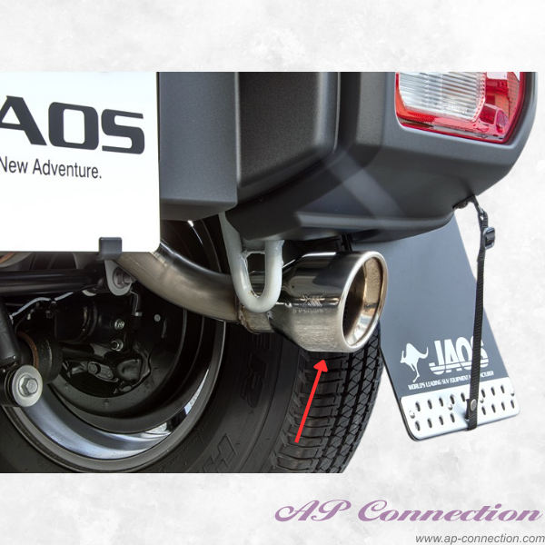 JAOS BATTLEZ Muffler ZS for OEM bumper - Jimny JB74 Series
