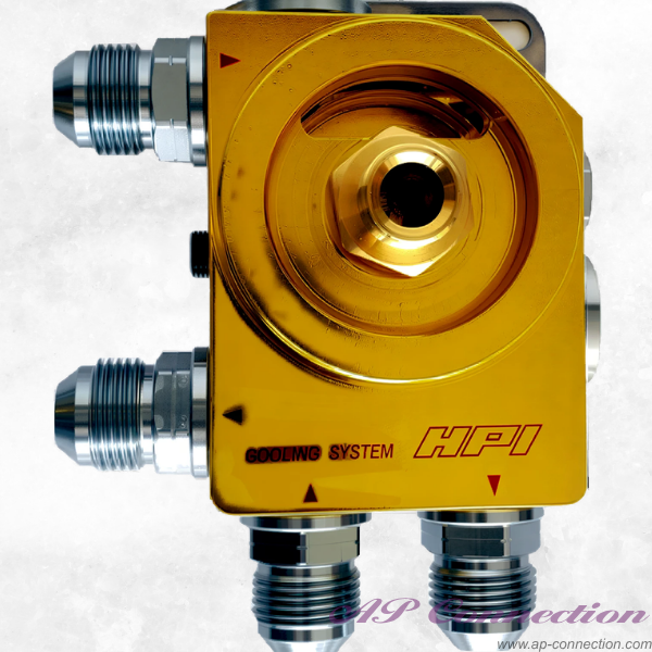 HPI oil filter relocation attachment